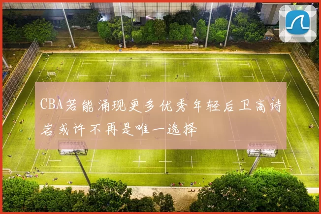 CBA若能涌现更多优秀年轻后卫高诗岩或许不再是唯一选择