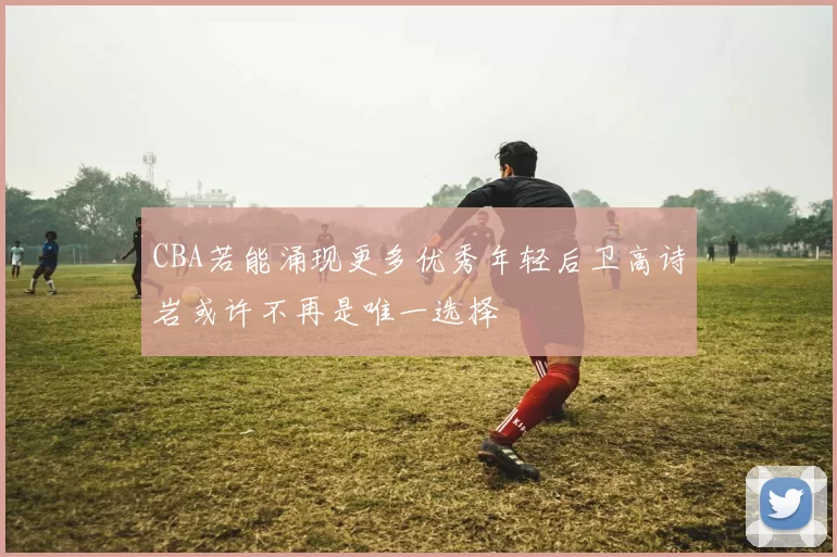 CBA若能涌现更多优秀年轻后卫高诗岩或许不再是唯一选择