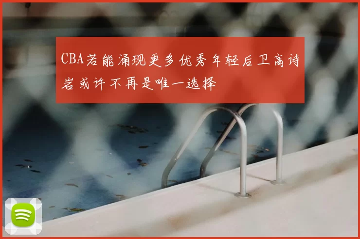 CBA若能涌现更多优秀年轻后卫高诗岩或许不再是唯一选择