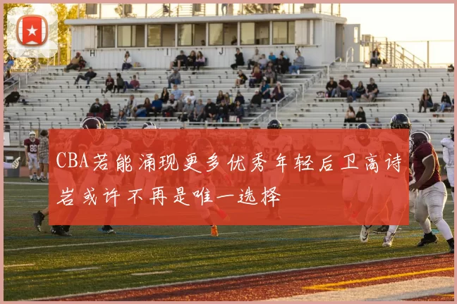 CBA若能涌现更多优秀年轻后卫高诗岩或许不再是唯一选择