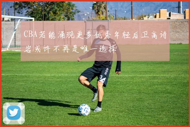 CBA若能涌现更多优秀年轻后卫高诗岩或许不再是唯一选择